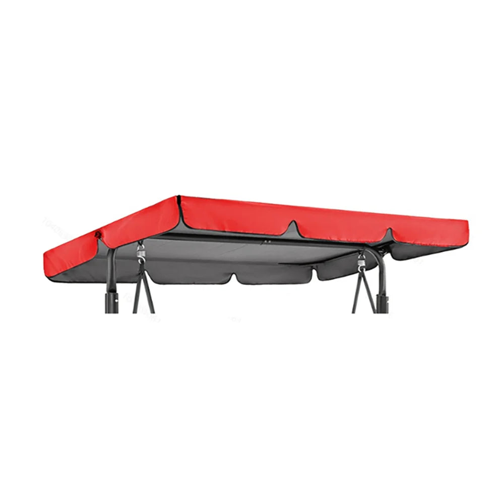 canopée balançoire rouge noir vert gris moderne 195x125cm clips uni opaquet