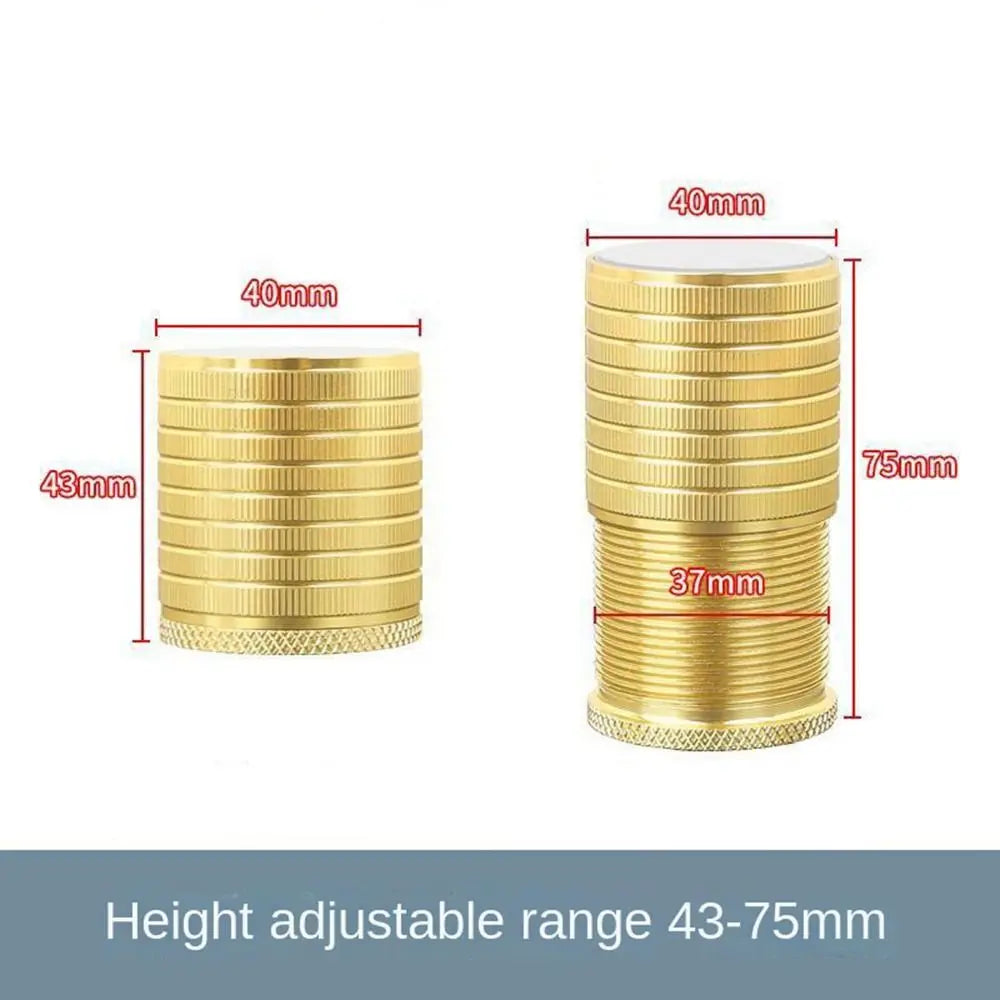 supports pieds meubles stabilisateurs anti choc adhésifs modernes or argent noir adjustable jusqu 75mm