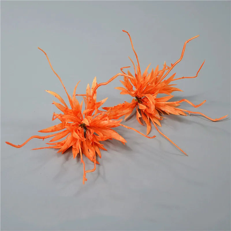 fleurs artificielles plantes décoratives branches fines feuilles pointues bouquet mariage décoration maison moderne