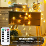 guirlande lumineuse multicolore moderne étanche ip65 modes contrôle distant led translucides