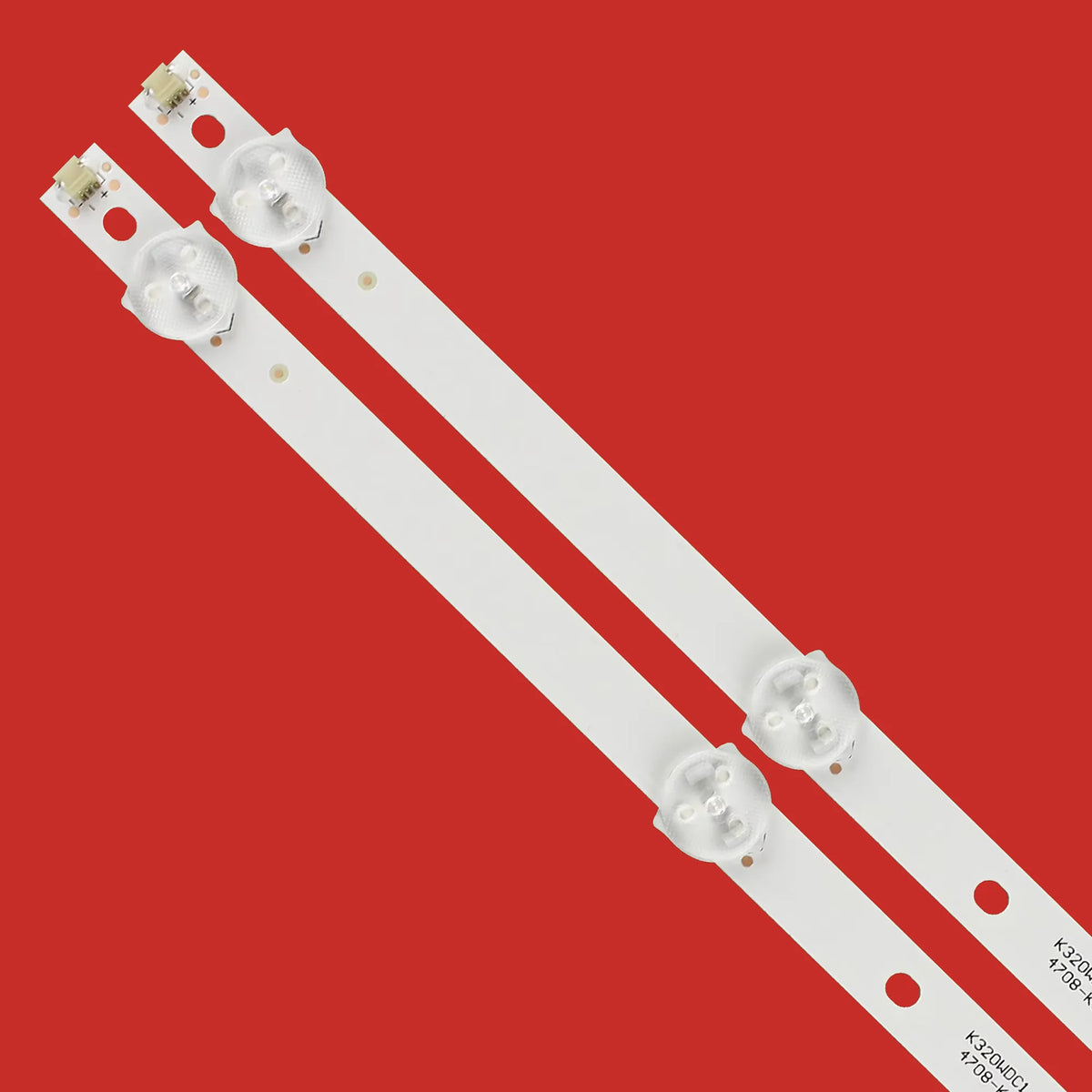 bande led blanc rectiligne moderne clips fixation 585mm tension 3v