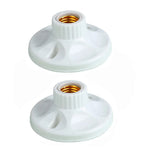 Douille lampe blanc doré rainurée industriel vintage fixations 220V 10A