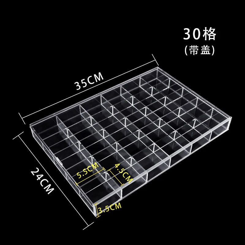 boîte rangement bijoux transparent moderne réutilisable acrylique pliable respectueux environnement