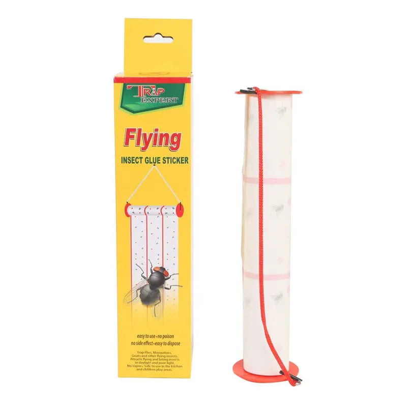 piège insectes collant jaune vert motifs points rouges utilitaire suspension arbres