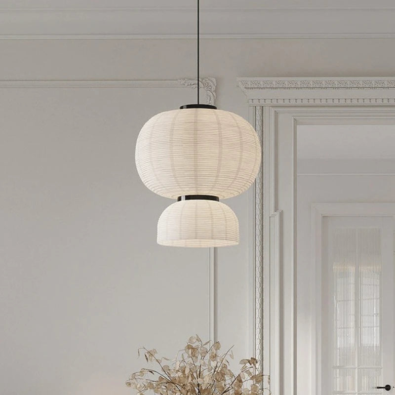 suspension lumineuse moderne minimaliste blanc noir rayures horizontales finies opaques câble électrique interrupteur led