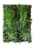 panneau mural végétal artificiel herbe feuilles naturel moderne extérieur accroché exposé vert brun different