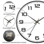 horloge murale moderne aiguille quartz blanc marron doré inch 10 inch 12 inch minimaliste