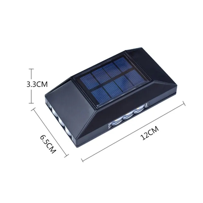 applique murale solaire led noir panneau bleu moderne minimaliste adhésifextérieur résistant