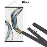 cadre mural bois moderne noir blanc 21cm 30cm 40cm 50cm texture rayé minimaliste