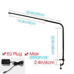 lampe led clip noir moderne sans ombre interrupteur tactile flux lumineux élevé ab