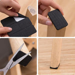 protector meuble adhésif noir anti dérapant micro perforé pratique table chaise protection rond carré