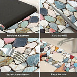 tapis cuisine multicolore moderne antidérapant rapide absorbant drainage barrière éclaboussures polyestère durable