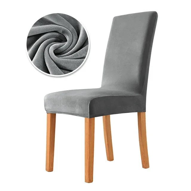 housse chaise velours polyester moderne camel opaque simple mariage banquet chaise plage fauteuil