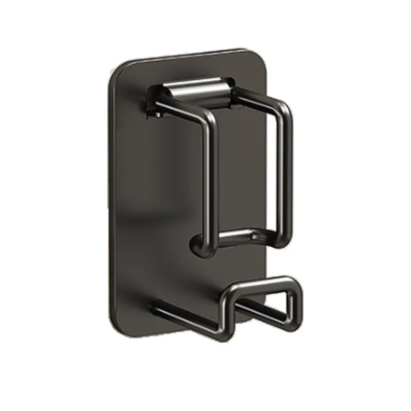 porte sacs mural noir adhésif robuste moderne support rangement cuisine salle bains