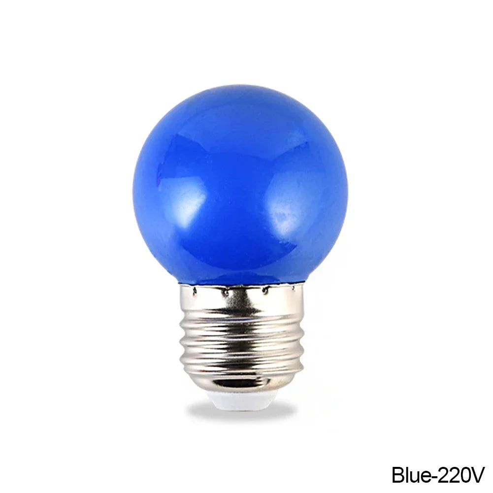 ampoule led rouge jaune blanche globe boule e27 vis bleue moderne chambre décoration noël