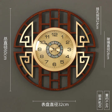 horloge murale moderne bois géométrique salon aiguille unique opacité minimaliste