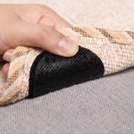 adhésifs antislip velcro antidérapants réutilisables noir blanc salle bain sécurité écologiques trapèze forme