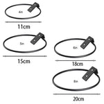 support mural pots fleurs noir paniers suspendus 4in 5in 6in 8in moderne fixations vis