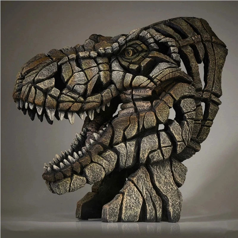 décoration intérieure sculpture animaux réaliste résine noir gris verte marine chambre salon