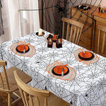 serviettes table automnales citrouille feuilles blanches oranges décoratives respectueuses l'environnement