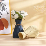 vases plissés modernes minimalistes noir bleu gris rose beige opaques