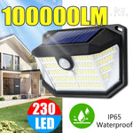lampe solaire moderne led noir blanc bleu ip65 étanche capteur mouvement autoinstallationextérieur patio jardin