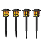 lampe solaire étanche extérieure noire moderne transparente piquet 9cm 36cm led jardin