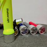 lampe torche sous marine vert fluo argent imprimée plongeur moderne pratique cordon serrure piles