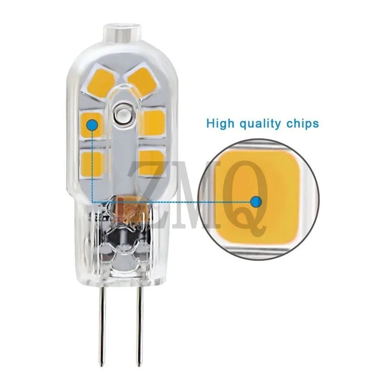 ampoule led 3w g4 ac 220v transparente jaune carrés dorés moderne 250 499 lumens