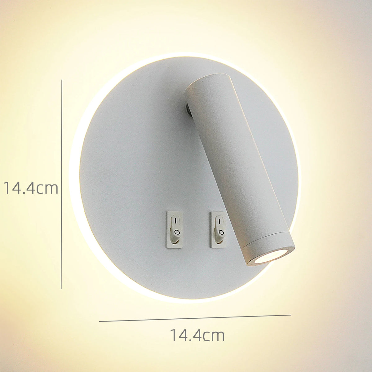 lampe murale moderne blanc mat orientable cuisine chambre coucher étude entree