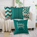 taies d'oreillers fleur motif floral moderne coussins décoratifs couleurs chaudes intérieur chaleureux decoration maison