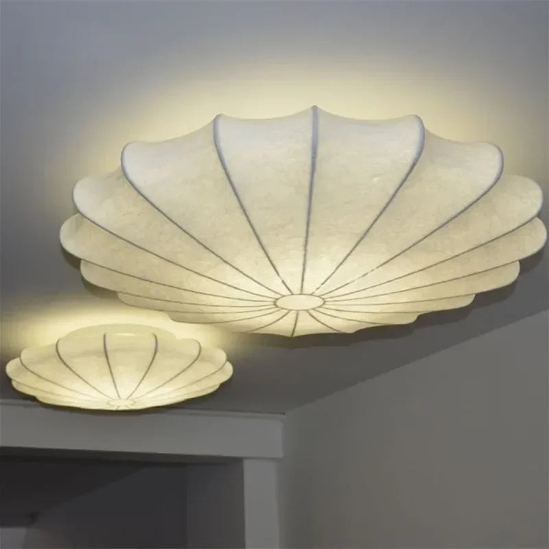 applique murale moderne beige clair lignes verticales motif coquillage murale toucher interrupteur led 4000k