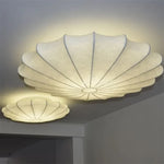applique murale moderne beige clair lignes verticales motif coquillage murale toucher interrupteur led 4000k