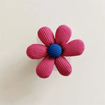 fleur décorative adhésive moderne rose roseclair beige bleu bleumarine rosfonce rayures horizontales