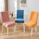 housse chaise rose bleu orange fleurs souriant moderne elasthanne polyester