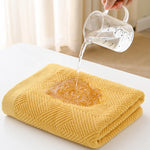 serviettes bain coton rayées beige jaune vert rapide absorption moderne toilette