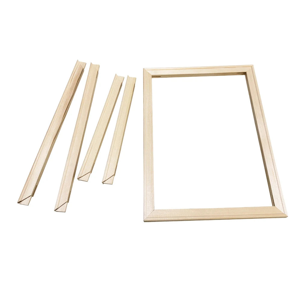 Cadre toile bois naturel classique plusieurs tailles facile