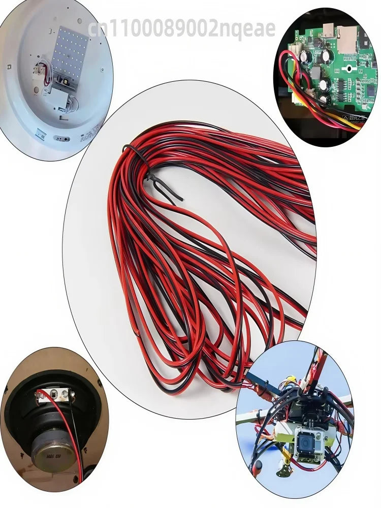 câbles électriques rouge noir broches 18 20 22 24 26 AWG 10 20 30