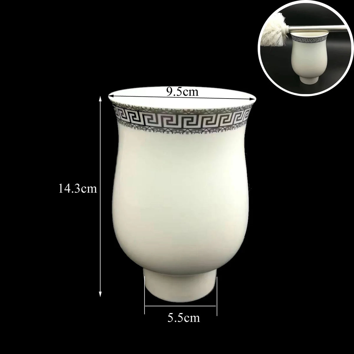 ensemble vaisselle salle bain blanc grèce classique porte brosse dents distributeur savon porte savon