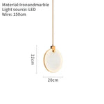 suspension lumineuse moderne marbre blanc gris doré clips métalliques câbles dorés salon chambre