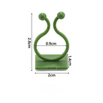 support mural plantes grimpantes clips autoadhésifs vert clair moderne minimalisteintérieur extérieur facile montage détachement
