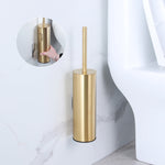 brosse wc inoxydable moderne blanche noire argent or support mural pieds