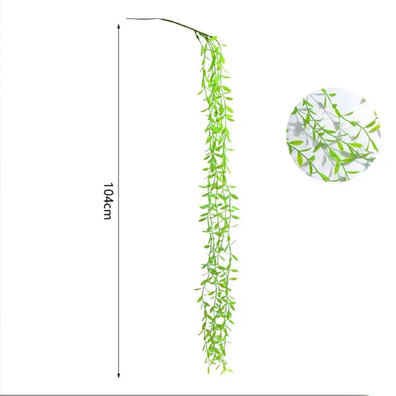 panier suspendu rotin osier jardinière murale fleurs artificielles décoration jardin rustique marron clair