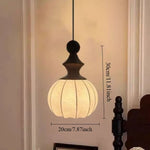 lampe suspendue moderne scandinave rayures noires blanc chaîne noire chambre salon étude hall
