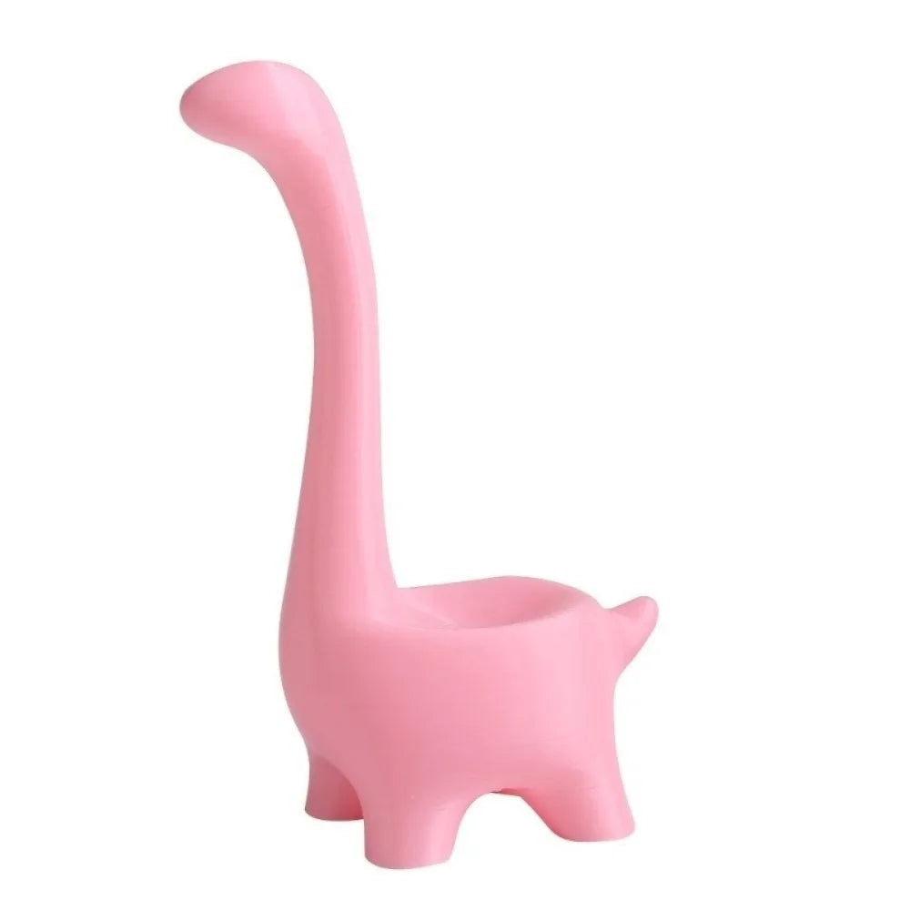 support bijoux forme dinosaure or noir blanc rose vert moderne adhésif créatif anneaux mat