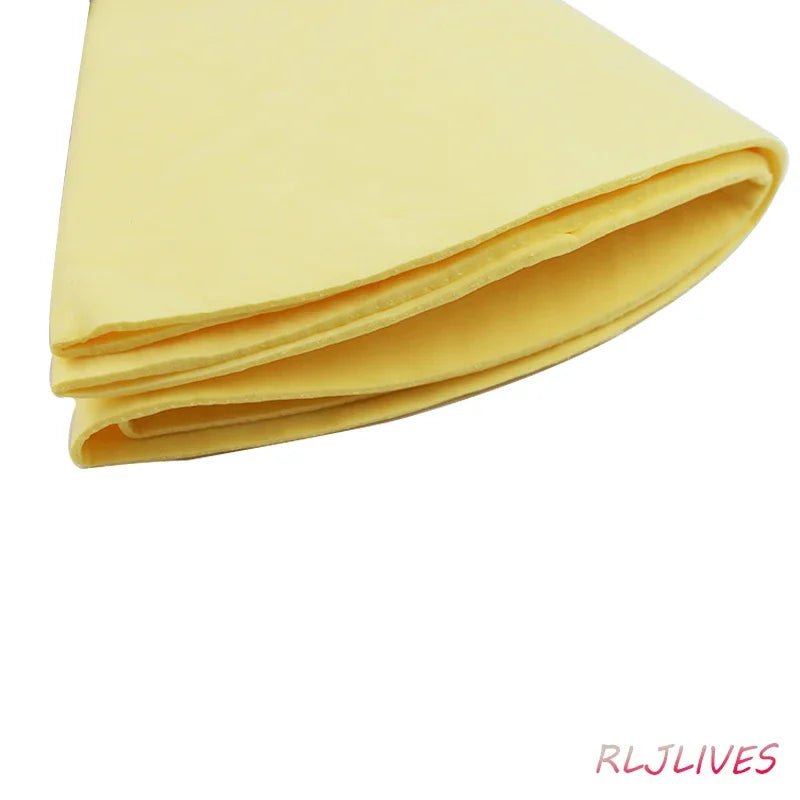 serviette pva jaune clair moderne unie légèrement plissée absorbante 30cm unique