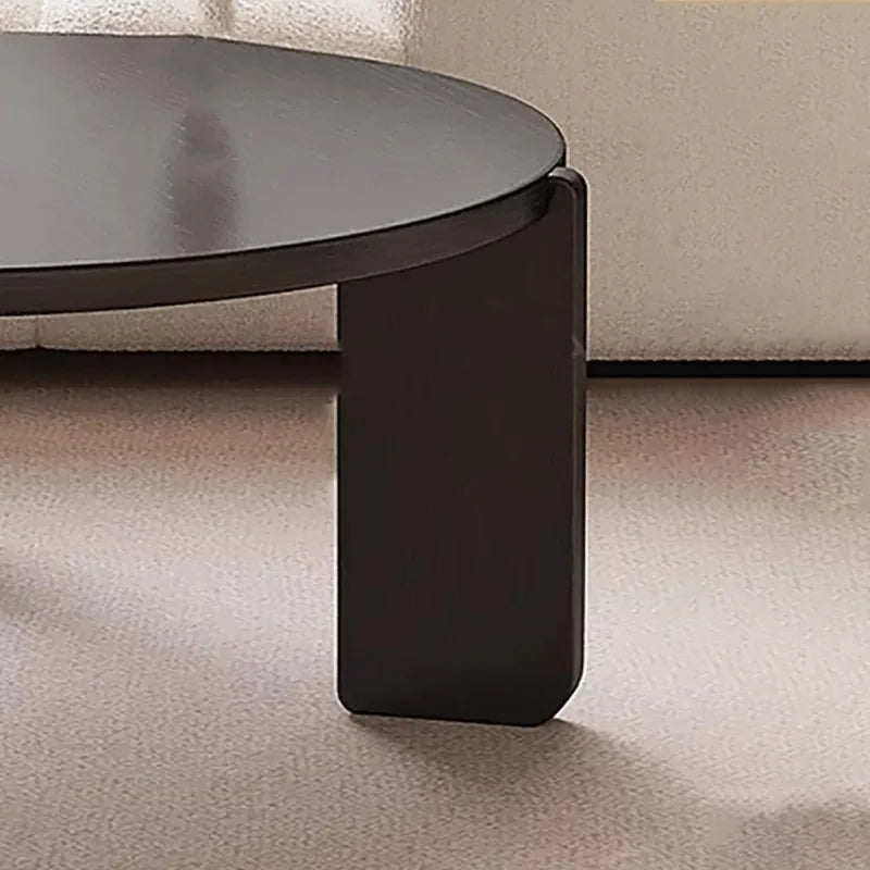 table basse moderne bois noir minimaliste salon 70cm large 38cm haut