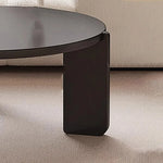 table basse moderne bois noir minimaliste salon 70cm large 38cm haut
