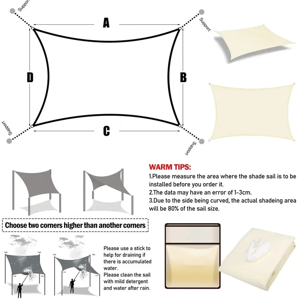 Détail de la matière Oxford enduit de PVC de la voile d'ombrage