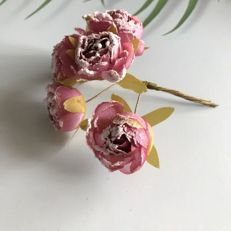 bouquet fleurs artificielles roses blanches bleues marrons rouges mariage anniversaire intérieur